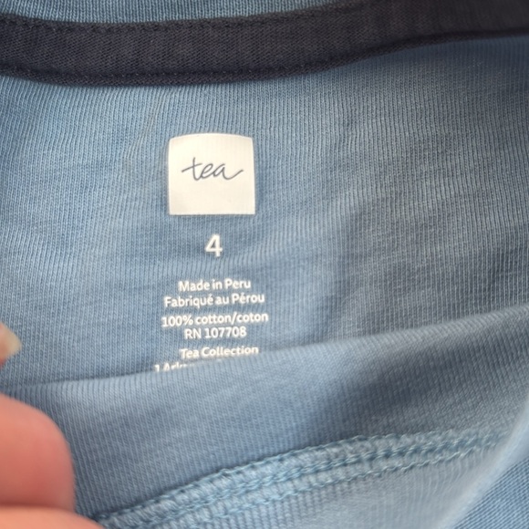 (2) EUC Tea Collection t-shirts, 4T - Picture 2 of 4